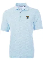 Cutter and Buck Kentucky Wildcats Mens Light Blue Virtue Botantical Print Short Sleeve Polo