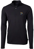 Cutter and Buck Kentucky Wildcats Mens Black Virtue Long Sleeve Qtr Zip Pullover