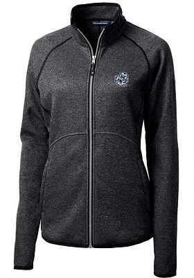 Cutter and Buck Michigan Wolverines Womens Charcoal Mainsail Medium Weight Jacket