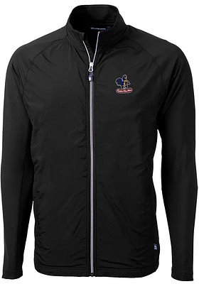 Cutter and Buck Delaware Fightin' Blue Hens Mens Black Adapt Eco Knit Big Tall Light Weight ..
