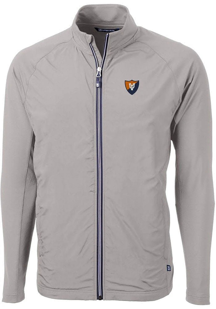 Cutter and Buck Illinois Fighting Illini Mens Adapt Eco Knit Big Tall Light Weight Jacket