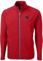 Cutter and Buck Western Kentucky Hilltoppers Mens Red Adapt Eco Knit Big Tall Light Weight J..