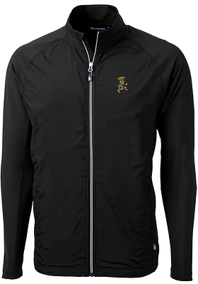Cutter and Buck Wichita State Shockers Mens Black Adapt Eco Knit Big Tall Light Weight Jacke..