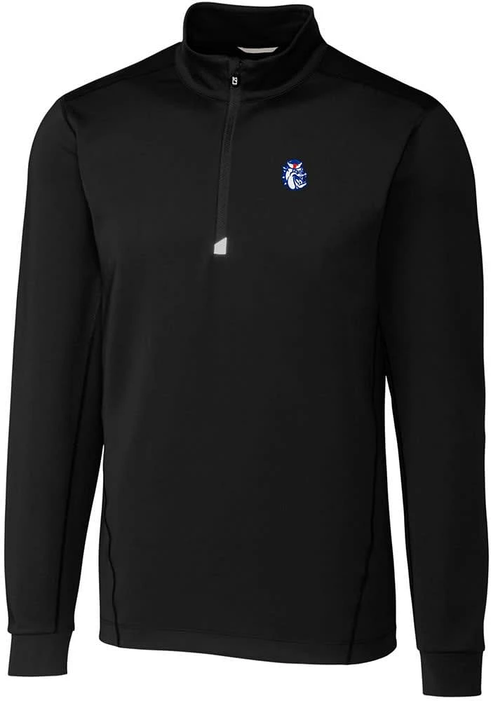 Cutter and Buck Fresno State Bulldogs Mens Traverse Stretch Big Tall Qtr Zip