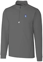 Cutter and Buck Fresno State Bulldogs Mens Grey Vault Traverse Big Tall Qtr Zip