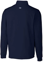 Cutter and Buck Georgetown Hoyas Mens Navy Blue Vault Traverse Big Tall Qtr Zip