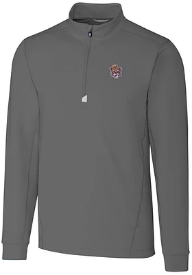 Cutter and Buck LSU Tigers Mens Vault Traverse Big Tall Qtr Zip
