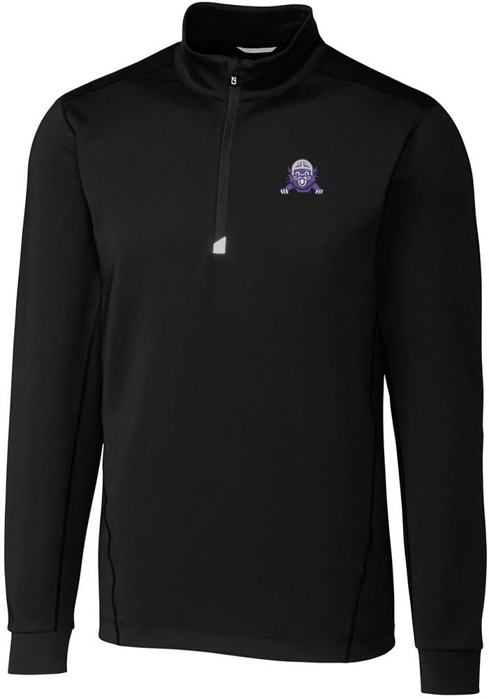 Mens Northwestern Wildcats Cutter and Buck Vault Traverse Qtr Zip
