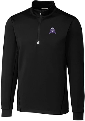 Mens Northwestern Wildcats Cutter and Buck Vault Traverse Qtr Zip