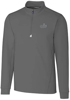 Cutter and Buck Old Dominion Monarchs Mens Grey Traverse Stretch Big Tall Qtr Zip
