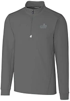 Cutter and Buck Old Dominion Monarchs Mens Grey Traverse Stretch Big Tall Qtr Zip