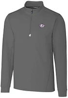 Cutter and Buck TCU Horned Frogs Mens Vault Traverse Big Tall Qtr Zip