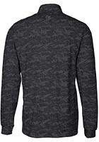 Cutter and Buck Wichita State Shockers Mens Black Traverse Camo Print Big Tall Qtr Zip