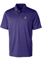 Cutter and Buck LSU Tigers Purple Prospect Textured Big Tall Polo