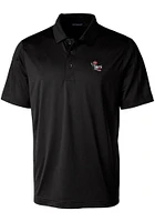 Cutter and Buck NC State Wolfpack Black Prospect Textured Big Tall Polo