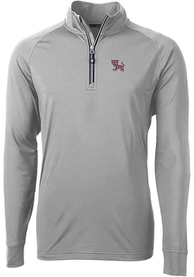 Cutter and Buck Clemson Tigers Mens Grey Adapt Eco Big Tall Qtr Zip