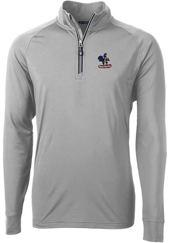 Cutter and Buck Delaware Fightin' Blue Hens Mens Adapt Eco Big Tall Qtr Zip