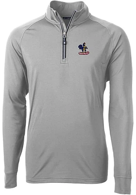 Cutter and Buck Delaware Fightin' Blue Hens Mens Adapt Eco Big Tall Qtr Zip