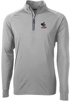 Cutter and Buck Delaware Fightin' Blue Hens Mens Adapt Eco Big Tall Qtr Zip