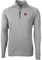 Cutter and Buck Florida State Seminoles Mens Grey Adapt Eco Big Tall Qtr Zip