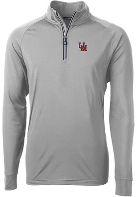 Cutter and Buck Ole Miss Rebels Mens Adapt Eco Big Tall Qtr Zip