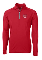 Cutter and Buck Utah Utes Mens Adapt Eco Big Tall Qtr Zip