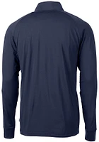 Cutter and Buck Villanova Wildcats Mens Navy Blue Adapt Eco Big Tall Qtr Zip