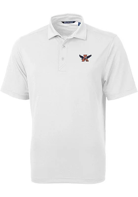 Cutter and Buck Auburn Tigers White Vault Virtue Eco Pique Big Tall Polo