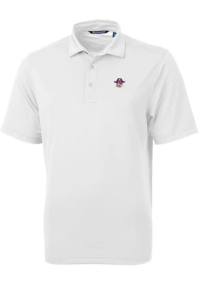 Cutter and Buck East Carolina Pirates White Vault Virtue Eco Pique Big Tall Polo