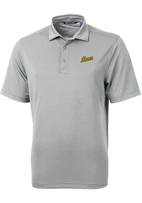 Cutter and Buck George Mason University Grey Virtue Eco Pique Big Tall Polo