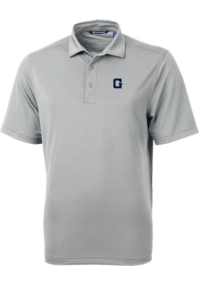 Cutter and Buck Georgetown Hoyas Grey Virtue Eco Pique Big Tall Polo