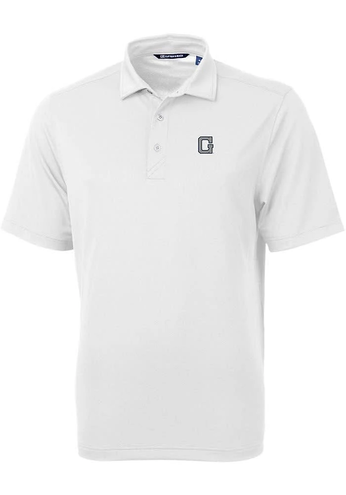 Cutter and Buck Georgetown Hoyas White Vault Virtue Eco Pique Big Tall Polo