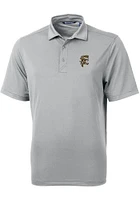 Cutter and Buck Grambling State Tigers Grey Virtue Eco Pique Big Tall Polo