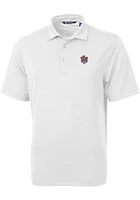 Cutter and Buck LSU Tigers White Virtue Eco Pique Big Tall Polo