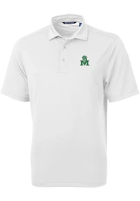 Cutter and Buck Marshall Thundering Herd White Vault Virtue Eco Pique Big Tall Polo