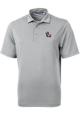 Cutter and Buck NC State Wolfpack Grey Virtue Eco Pique Big Tall Polo