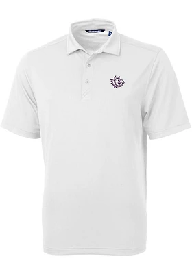 Cutter and Buck TCU Horned Frogs White Virtue Eco Pique Big Tall Polo