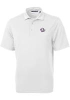 Cutter and Buck TCU Horned Frogs White Virtue Eco Pique Big Tall Polo