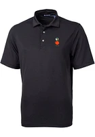 Cutter and Buck UCF Knights Black Virtue Eco Pique Big Tall Polo
