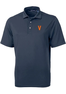 Cutter and Buck Virginia Cavaliers Navy Blue Virtue Eco Pique Big Tall Polo