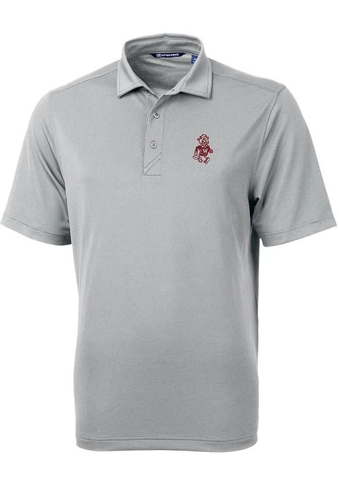 Cutter and Buck Washington State Cougars Virtue Eco Pique Big Tall Polo