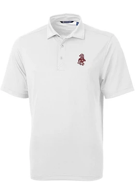 Cutter and Buck Washington State Cougars White Virtue Eco Pique Big Tall Polo