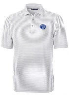 Cutter and Buck Air Force Falcons Grey Virtue Eco Pique Stripe Big Tall Polo