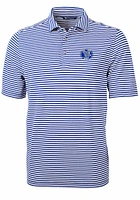 Cutter and Buck Air Force Falcons Blue Virtue Eco Pique Stripe Big Tall Polo