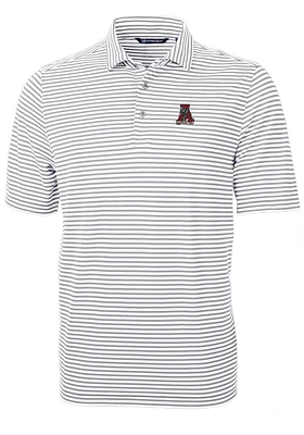 Cutter and Buck Alabama Crimson Tide Virtue Eco Pique Stripe Big Tall Polo