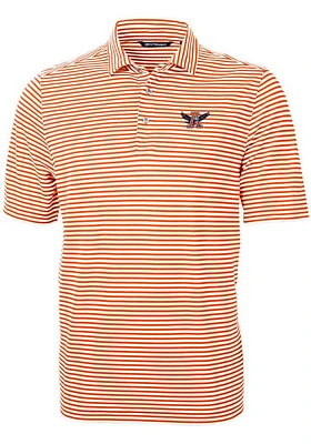 Cutter and Buck Auburn Tigers Virtue Eco Pique Stripe Big Tall Polo