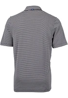 Cutter and Buck Baylor Bears Black Sailor Virtue Eco Pique Stripe Big Tall Polo