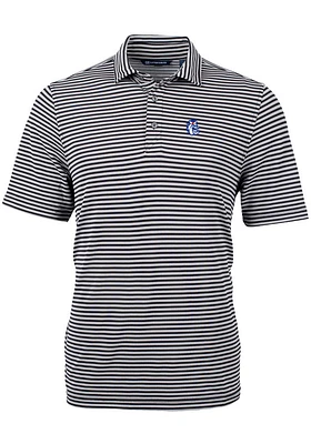 Cutter and Buck Fresno State Bulldogs Virtue Eco Pique Stripe Big Tall Polo