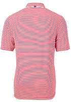 Cutter and Buck Fresno State Bulldogs Red Vault Virtue Eco Pique Stripe Big Tall Polo