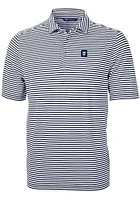 Cutter and Buck Georgetown Hoyas Navy Blue Vault Virtue Eco Pique Stripe Big Tall Polo